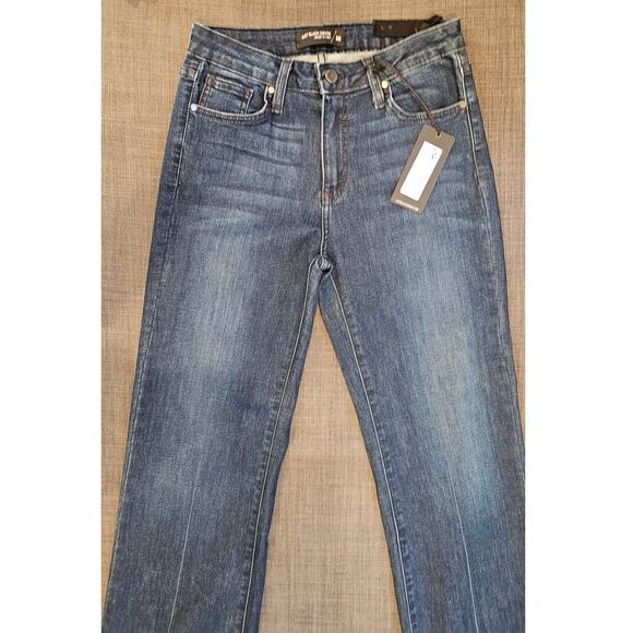 NWT Just Black Denim Hem Cutout Slim Crop Bootcut Wideleg Jeans, Sz 26 BP173J - Picture 3 of 8